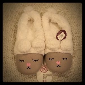 Slippers Cute Sheep Fur SO Soft Fun Animal NWT
